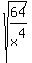 sqrt%2864%2Fx%5E4%29