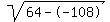 sqrt%2864--108%29