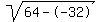 sqrt%2864--32%29