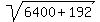 sqrt%286400%2B192%29