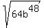 sqrt%2864b%5E48%29