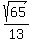 sqrt%2865%29%2F13