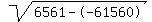 sqrt%286561--61560%29