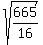 sqrt%28665%2F16%29
