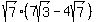 sqrt%287%29%287sqrt%283%29-4sqrt%287%29%29