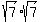 sqrt%287%29%2Asqrt%287%29