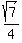 sqrt%287%29%2F4