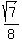 sqrt%287%29%2F8