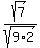 sqrt%287%29%2Fsqrt%289%2A2%29