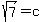 sqrt%287%29=c