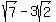 sqrt%287%29-3sqrt%282%29