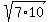 sqrt%287%2A10%29