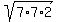 sqrt%287%2A7%2A2%29