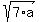 sqrt%287%2Aa%29