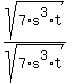sqrt%287%2As%5E3%2At%29%2Fsqrt%287%2As%5E3%2At%29
