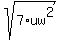sqrt%287%2Auw%5E2%29