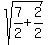 sqrt%287%2F2%2B2%2F2%29