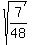 sqrt%287%2F48%29