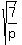 sqrt%287%2Fp%29