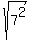 sqrt%287%5E2%29