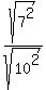 sqrt%287%5E2%29%2Fsqrt%2810%5E2%29