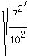 sqrt%287%5E2%2F10%5E2%29
