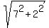 sqrt%287%5E2+%2B+2%5E2%29