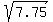 sqrt%287.75%29