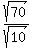 sqrt%2870%29%2Fsqrt%2810%29