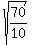 sqrt%2870%2F10%29