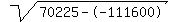 \"sqrt%2870225--111600%29\"