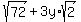 sqrt%2872%29+%2B+3y%2Asqrt%282%29