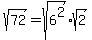 sqrt%2872%29+=+sqrt%286%5E2%29%2Asqrt%282%29