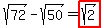 sqrt%2872%29-sqrt%2850%29=highlight%28sqrt%282%29%29