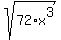 sqrt%2872%2Ax%5E3%29
