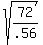 sqrt%2872%2F.56%29