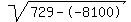 sqrt%28729--8100%29