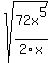 sqrt%2872x%5E5%2F2x%29