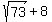 sqrt%2873%29%2B8