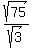 sqrt%2875%29%2Fsqrt%283%29
