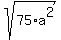 sqrt%2875%2Aa%5E2%29