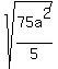 sqrt%2875a%5E2%2F5%29