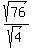 sqrt%2876%29%2Fsqrt%284%29