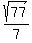 sqrt%2877%29%2F7