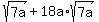 sqrt%287a%29%2B18a%2Asqrt%287a%29