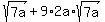 sqrt%287a%29%2B9%2A2a%2Asqrt%287a%29