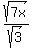 sqrt%287x%29%2Fsqrt%283%29