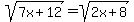 sqrt%287x%2B12%29=sqrt%282x%2B8%29