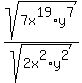 sqrt%287x%5E19%2Ay%5E7%29%2Fsqrt%282x%5E2%2Ay%5E2%29