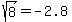 sqrt%288%29=-2.8